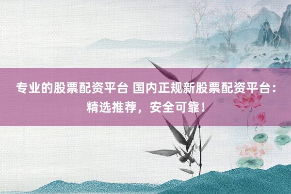 专业的股票配资平台 国内正规新股票配资平台：精选推荐，安全可靠！
