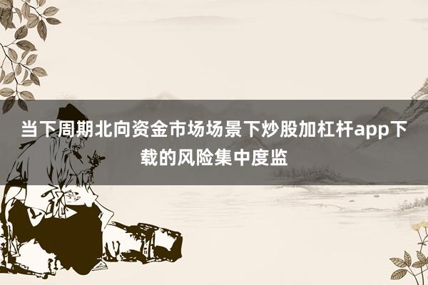 当下周期北向资金市场场景下炒股加杠杆app下载的风险集中度监