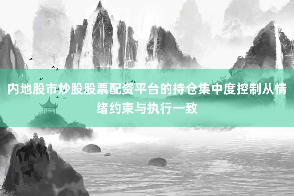 内地股市炒股股票配资平台的持仓集中度控制从情绪约束与执行一致