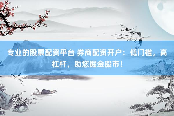 专业的股票配资平台 券商配资开户：低门槛，高杠杆，助您掘金股市！