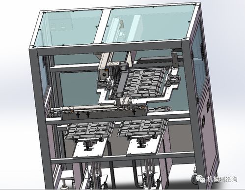 电子产品上下料机器自动化设备3d图纸 solidworks设计